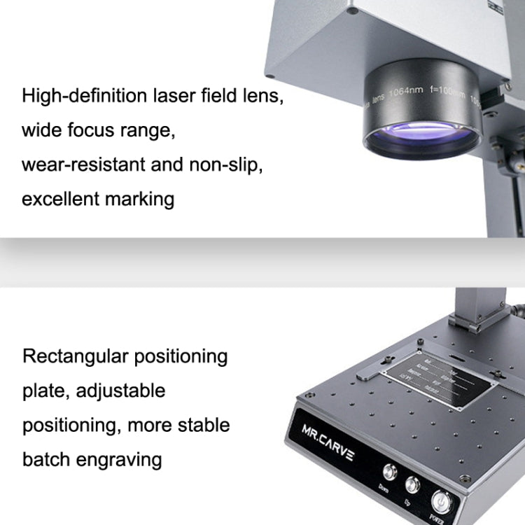 DAJA M1 Pro 2W Metal Nameplate High Precision Characters Laser Carving Machine, M1 Pro Ring Fixture EU Plug
