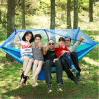 Outdoor Mosquito Net Hammock Camping Ultralight Nylon Double Camping Air Tent, 260x140cm Blue, 260x140cm Green, 260x140cm Gray Blue, 260x140cm Pink Blue