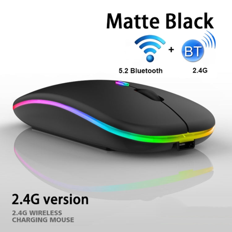 10 Inch RGB Colorful Backlit Bluetooth Keyboard And Mouse Set For Mobile Phone / Tablet, Black, White