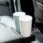Desktop Plastic Rocker Cover Car Storage Round Barrel Car Tissue Trash Can