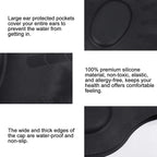 Silicone Ear Protection Waterproof Swimming Cap for Adults with Long Hair, Long Hair Swimming Cap(Black), Long Hair Swimming Cap(Blue), Long Hair Swimming Cap(Pink), Long Hair Swimming Cap(Silver), Long Hair Swimming Cap(Yellow)                        ...