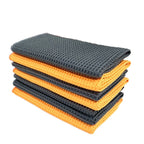 Pineapple Lattice Microfiber Lint-free Absorbent Honeycomb Car Washing Towel, 40x40cm