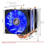 Desktop Computer 6 Copper Tube CPU Radiator Super Quiet, 6 Tube PWM Single Fan, 6 Tube PWM Double Fan, 6 Tube Without Light 3-pin Single Fan, 6 Tube Without Light 3-pin Double Fan, 6 Tube Red Light 3-pin Single Fan, 6 Tube Blue Light 3-pin Single Fan  ...