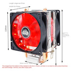 Desktop Computer 6 Copper Tube CPU Radiator Super Quiet, 6 Tube PWM Single Fan, 6 Tube PWM Double Fan, 6 Tube Without Light 3-pin Single Fan, 6 Tube Without Light 3-pin Double Fan, 6 Tube Red Light 3-pin Single Fan, 6 Tube Blue Light 3-pin Single Fan  ...