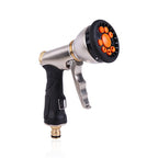 Electroplating Multifunctional High-pressure Water Gun 9 Function Front Trigger Car Wash Water Gun, 9 Function Front Trigger