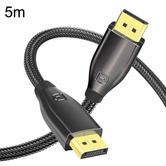 1.4 Version DP Cable Gold-Plated Interface 8K High-Definition Display Computer Cable OD6.0MM 30AWG With Nylon Mesh, 5m