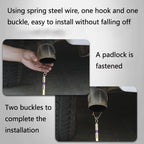 2 PCS P183 Car Anti-Static Elimination Release Device Grounding Strip Car Off-Road Exhaust Pipe Anti-Static Belt, Style:, Sedan, Off-road