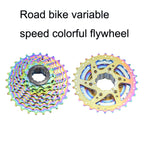 VG SPORTS Bicycle Lightweight Wear -Resistant Colorful Flywheel, 8 Speed 11-28T, 8 Speed 11-32T, 9 Speed 11-28T, 9 Speed 11-32T, 10 Speed 11-28T, 10 Speed 11-32T, 11 Speed 11-28T, 11 Speed 11-32T
