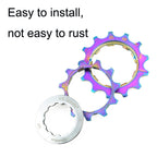VG SPORTS Bicycle Lightweight Wear -Resistant Colorful Flywheel, 8 Speed 11-28T, 8 Speed 11-32T, 9 Speed 11-28T, 9 Speed 11-32T, 10 Speed 11-28T, 10 Speed 11-32T, 11 Speed 11-28T, 11 Speed 11-32T