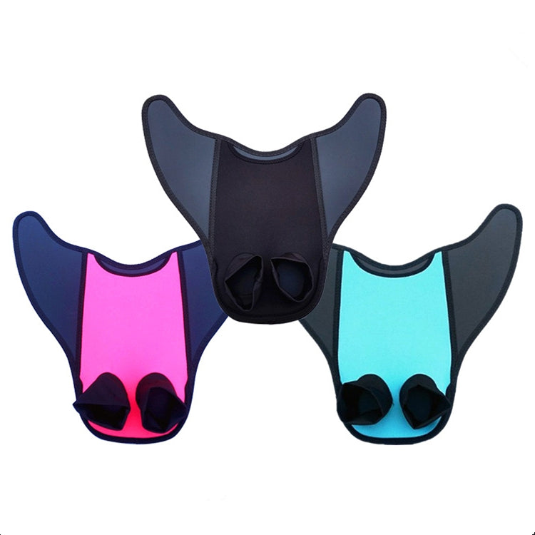 Fish Tail Shaped Fins Swimming Training Equipment Snorkeling Flippers, Adult, Child