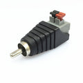 20 PCS RCA Lotus Audio Connector Press Type RCA Male Head Solder-free AV Lotus Head Button