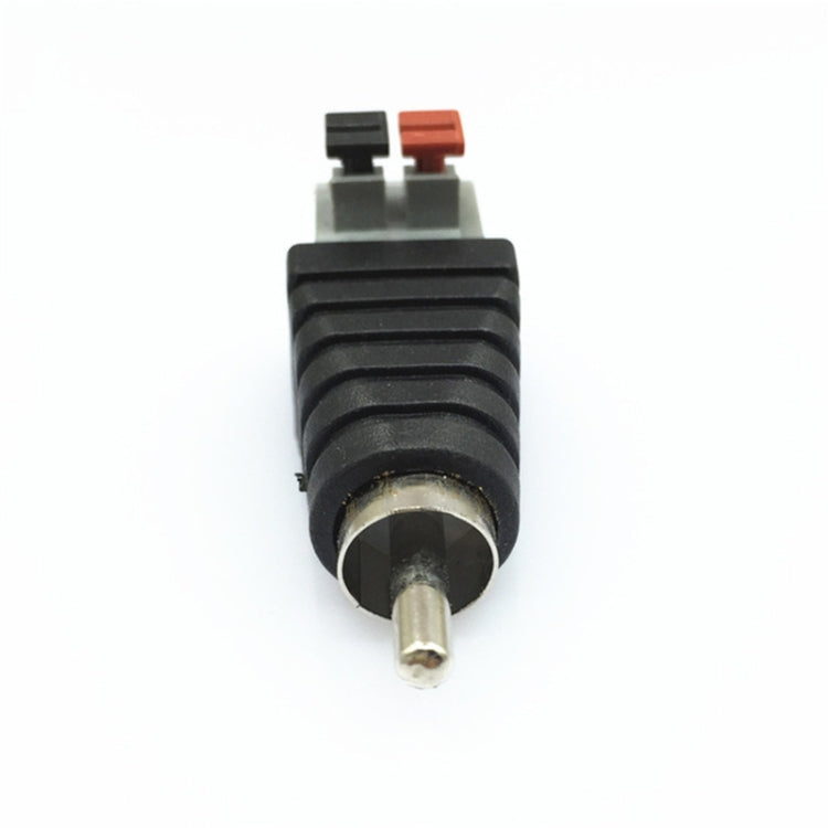 20 PCS RCA Lotus Audio Connector Press Type RCA Male Head Solder-free AV Lotus Head Button