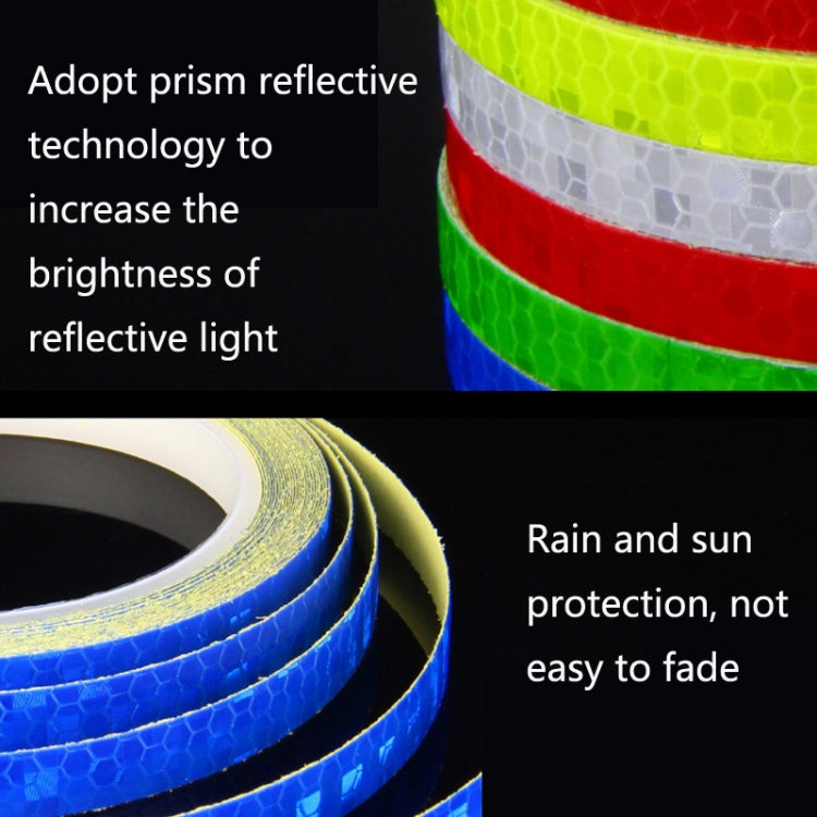 3 Rolls Bicycle Mountain Bike Motorcycle Sticker Car Contour Reflective Sticker Night Riding Reflective Sticker, 1 x 800cm
