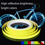 3 Rolls Bicycle Mountain Bike Motorcycle Sticker Car Contour Reflective Sticker Night Riding Reflective Sticker, 1 x 800cm