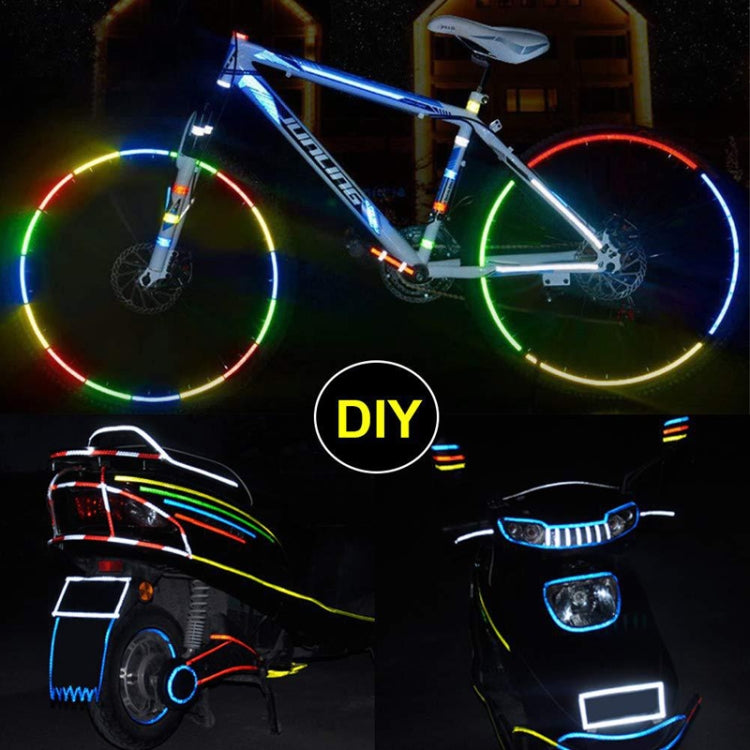 3 Rolls Bicycle Mountain Bike Motorcycle Sticker Car Contour Reflective Sticker Night Riding Reflective Sticker, 1 x 800cm