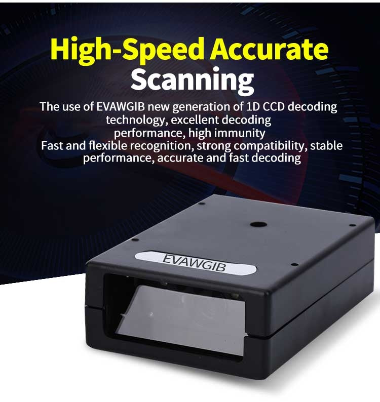 EVAWGIB DL-X720 Red Light 1D Barcode Scanning Recognition Engine, 1D Red Light USB Interface, 1D Red Light RS232 Interface, 1D Red Light TTL Interface