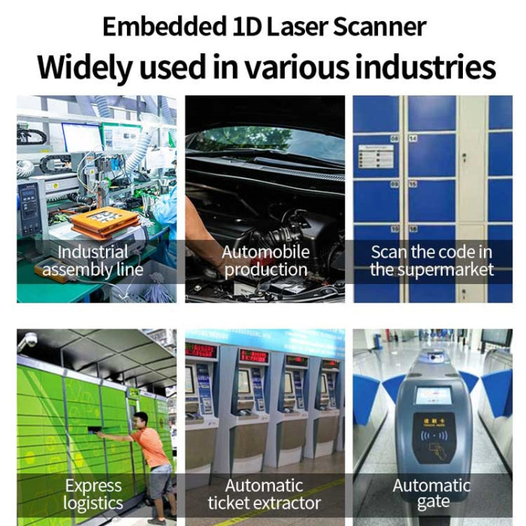 EVAWGIB DL-X720 Red Light 1D Barcode Scanning Recognition Engine, 1D Red Light USB Interface, 1D Red Light RS232 Interface, 1D Red Light TTL Interface