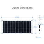 Waveshare 18V 10W Semi-flexible Polycrystalline Silicon Solar Panel, 24167