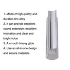 Metal Zinc Alloy Solid Guitar Slider Folk Slide Block, Metal 70mm(Silver), Metal 70mm(Gold)