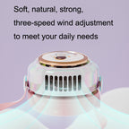 MD666-3 Cartoon Space Capsule Mini Portable Bladeless Hanging Neck Fan, Hanging Neck Fan (Purple), Hanging Neck Fan (Pink), Hanging Neck Fan (Blue)