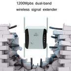 KP1200 1200Mbps Dual Band 5G WIFI Amplifier Wireless Signal Repeater, EU Plug, US Plug, AU Plug, UK Plug