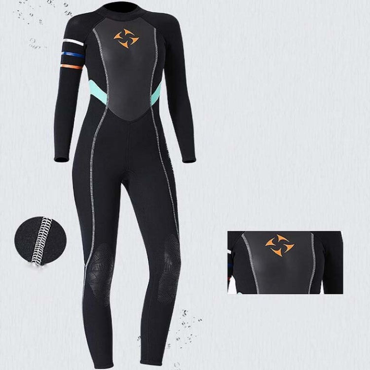 DIVE&SAIL WS-19481 One-piece Long-sleeved Warm Diving Suit Surfing Snorkeling Swimsuit, S, M, L, XL