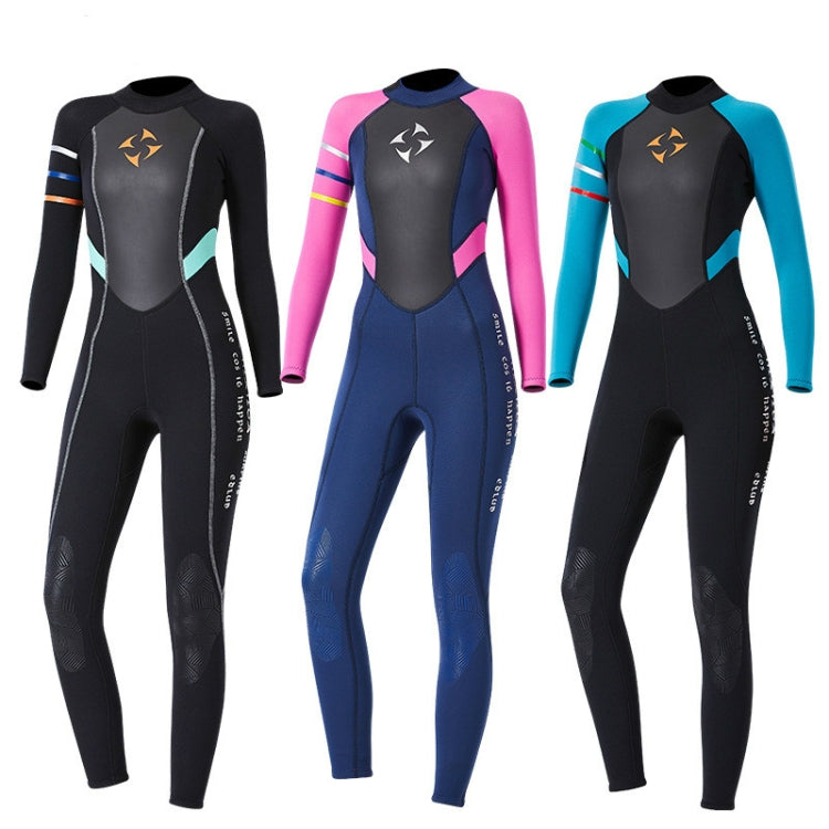 DIVE&SAIL WS-19481 One-piece Long-sleeved Warm Diving Suit Surfing Snorkeling Swimsuit, S, M, L, XL