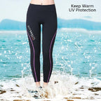 DIVE&SAIL 1.5mm Thick Warm Diving Pants Split Snorkeling Pants Sailing Surfing Winter Swimming Trunks for Women, XS, S, M, L