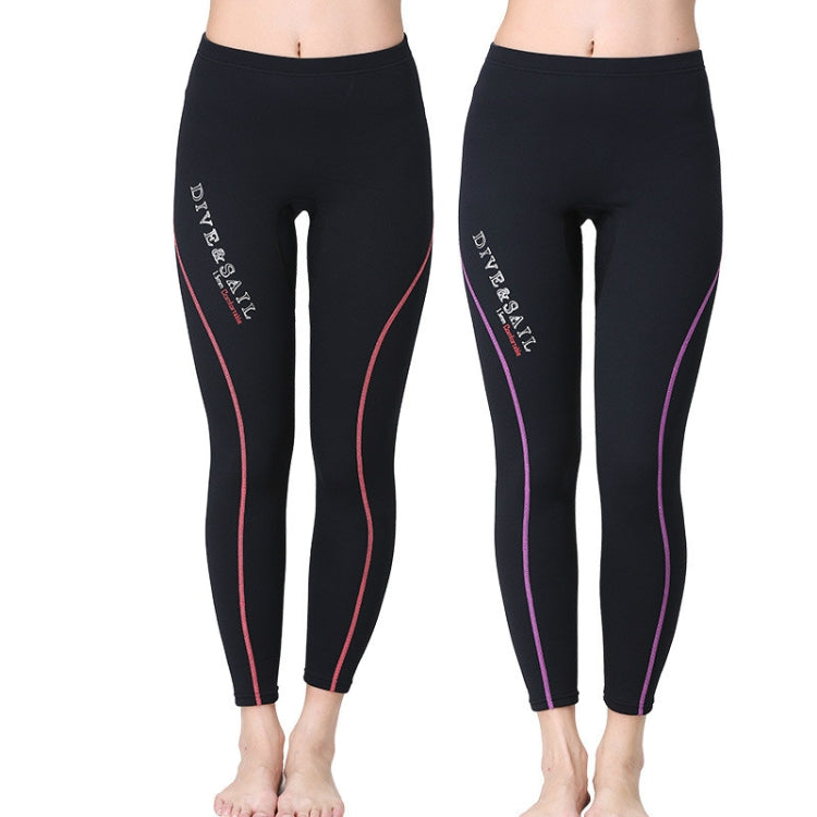 DIVE&SAIL 1.5mm Thick Warm Diving Pants Split Snorkeling Pants Sailing Surfing Winter Swimming Trunks for Women, XS, S, M, L