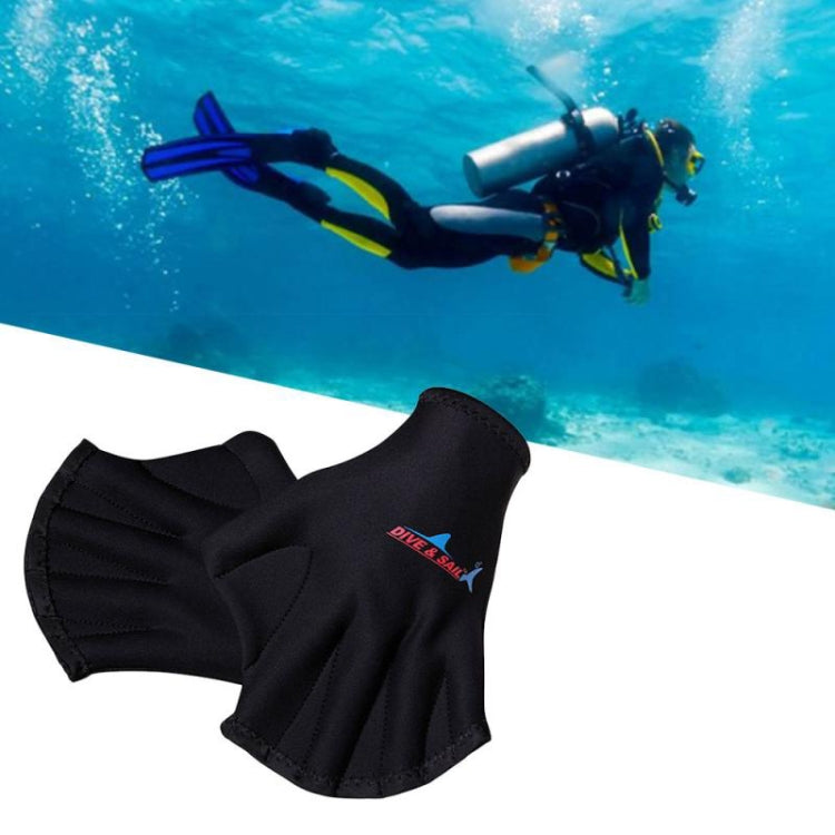 DIVE & SAIL DG-009 Swimming Flippers 2mm Diving Gloves, One Size