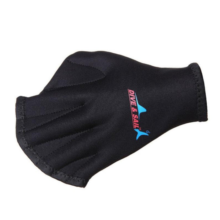 DIVE & SAIL DG-009 Swimming Flippers 2mm Diving Gloves, One Size