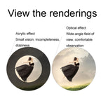 FEIRSH 8x20 Monocular Corner Telescope Outdoor Low Light Night Vision Portable Telescope, 8x20 Blue Film, 8x20 Red Film