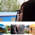 FEIRSH 8x20 Monocular Corner Telescope Outdoor Low Light Night Vision Portable Telescope, 8x20 Blue Film, 8x20 Red Film