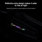 WHEEL UP Hard Shell Bicycle Bag Front Beam Bag Mountain Bike mobile Phone Touch Screen Tube Bag Riding Equipment, White reflective models, Colorful reflective models
