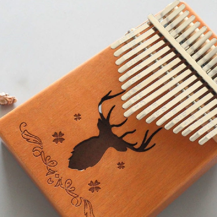 17-tone Kalimba Portable Thumb Piano, Mahogany-Classic Deer, Bamboo-Classic Deer, Mahogany-Sun God, Mahogany-Six-Pointed Star, Mahogany-Blue (Classic Deer), Spruce-Classic Deer, White-Classic Deer, Acacia-Classic Deer, Sapele-Classic Deer              ...