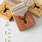 17-tone Kalimba Portable Thumb Piano, Mahogany-Classic Deer, Bamboo-Classic Deer, Mahogany-Sun God, Mahogany-Six-Pointed Star, Mahogany-Blue (Classic Deer), Spruce-Classic Deer, White-Classic Deer, Acacia-Classic Deer, Sapele-Classic Deer              ...