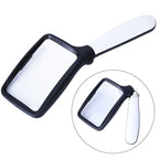 2X Handheld Folding Five LED Lights For Elderly People Reading Newspapers HD Acrylic Optical Lens Magnifying Glass, Folding With LED Lights