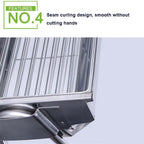 HZ-003 BBQ Grill Outdoor Portable Stainless Steel Stove Household Charcoal Barbecue Rack, M, L