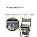 Outdoor Folding Chair with Storage Bag & Backrest & Heat Preservation Function, Outdoor Folding Chair
