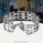 Multifunctional Stainless Steel Outdoor Survive Tool Bracelet for Men