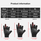 Kyncilor A0062 Outdoor Camping Three-finger Gloves Antiskid Sports Fishing Gloves, M, L, XL