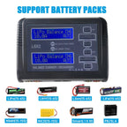 HTRC C240 Balanced Lithium Battery Charger Remote Control Airplane Toy Charger, US Plug, EU Plug
