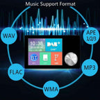 2.8 inch Car DAB+Digital Broadcasting Colorful Screen Receiver FM Forwarding AUX Output, 2.8 inch