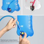 Rhinowalk Cycling Water Bag 2L/3L Full Opening Outdoor Drinking Water Bag Drinking Equipment, RK18101 blue 2L, RK18101 red 2L, RK18103 blue 3L