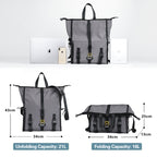 Rhinowalk Riding Messenger Bag Shoulder Diagonal Bag Bicycle Rear Shelf Pannier Bag, X2002 Black White Gray, X2002 Full-gray, X2002 Pink White Gray