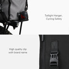 Rhinowalk Riding Messenger Bag Shoulder Diagonal Bag Bicycle Rear Shelf Pannier Bag, X2002 Black White Gray, X2002 Full-gray, X2002 Pink White Gray