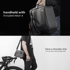 Rhinowalk Bicycle Front Handle Bag Camera Bag Waterproof 7.5 inch Large Touch Screen Navigation Mobile Phone Bag Bicycle Bag, Dark Gray, Carbon Fiber Black Green, Matt Full Black, Matt Black Green