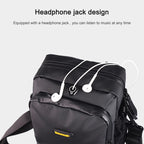 Rhinowalk Bicycle Front Bag Waterproof Handlebar Bag Folding Bike Front Bag Large Capacity Riding Bag, Matt Black, Carbon Fiber Pattern