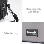 Rhinowalk X2011 Bike Front Bag Bicycle Storage Handlebar Bag Travel Commuting Hanging Bag, Black, Grey