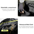 Rhinowalk Bike Rear Carrying Bag Mountain Bike Medium and Long-distance Riding Waterproof Bike Bag, Full Black, Black Green